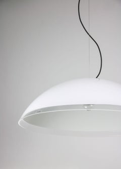 Large Mid-Century Saucer Pendant Lamp from Guzzini