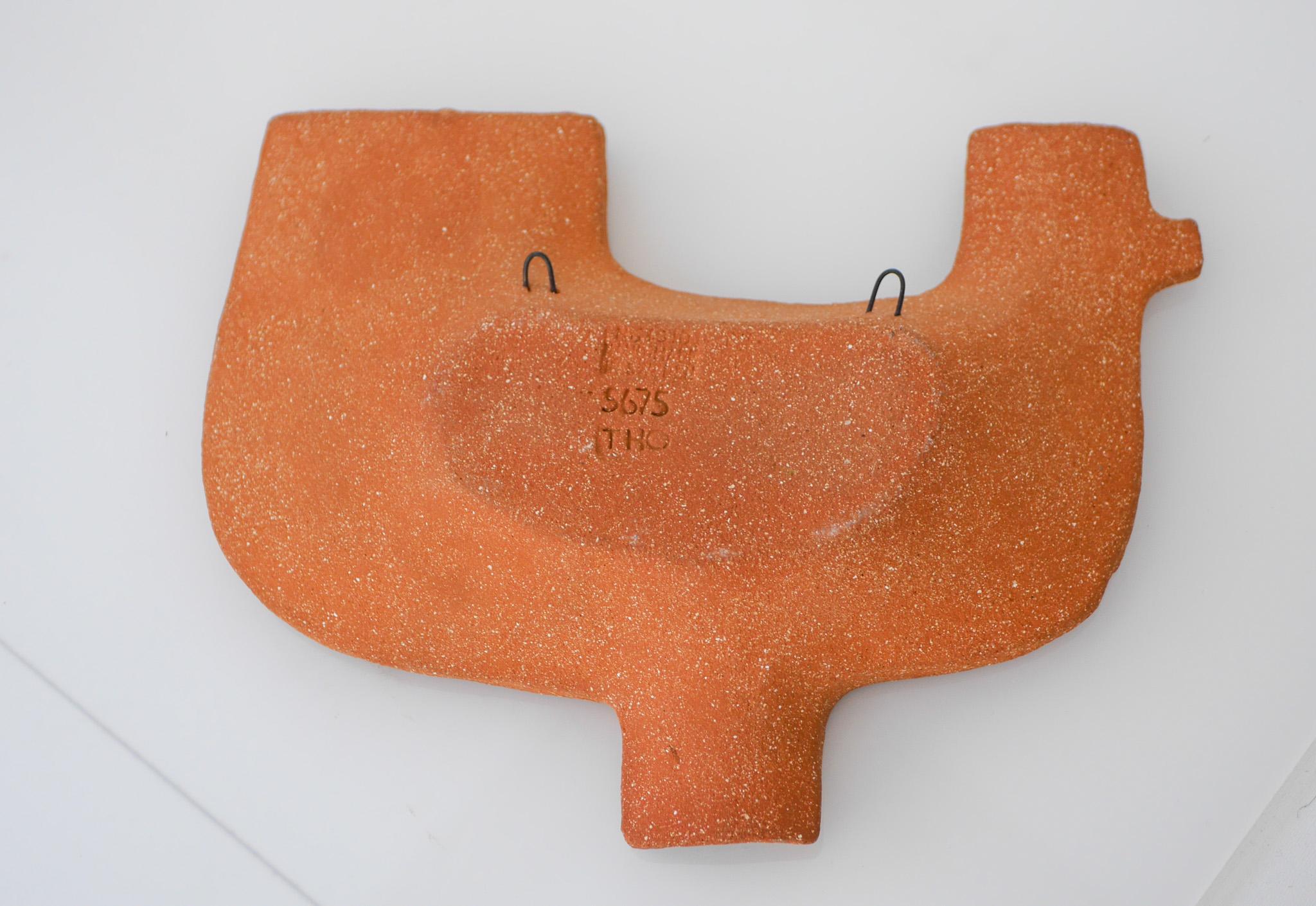 Large Mid-Century Scandinavian Modern pottery Wall Decoration, Nittsjö Sweden For Sale 2