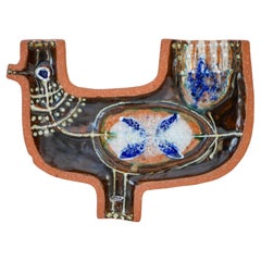 Large Mid-Century Scandinavian Modern pottery Wall Decoration, Nittsjö Sweden