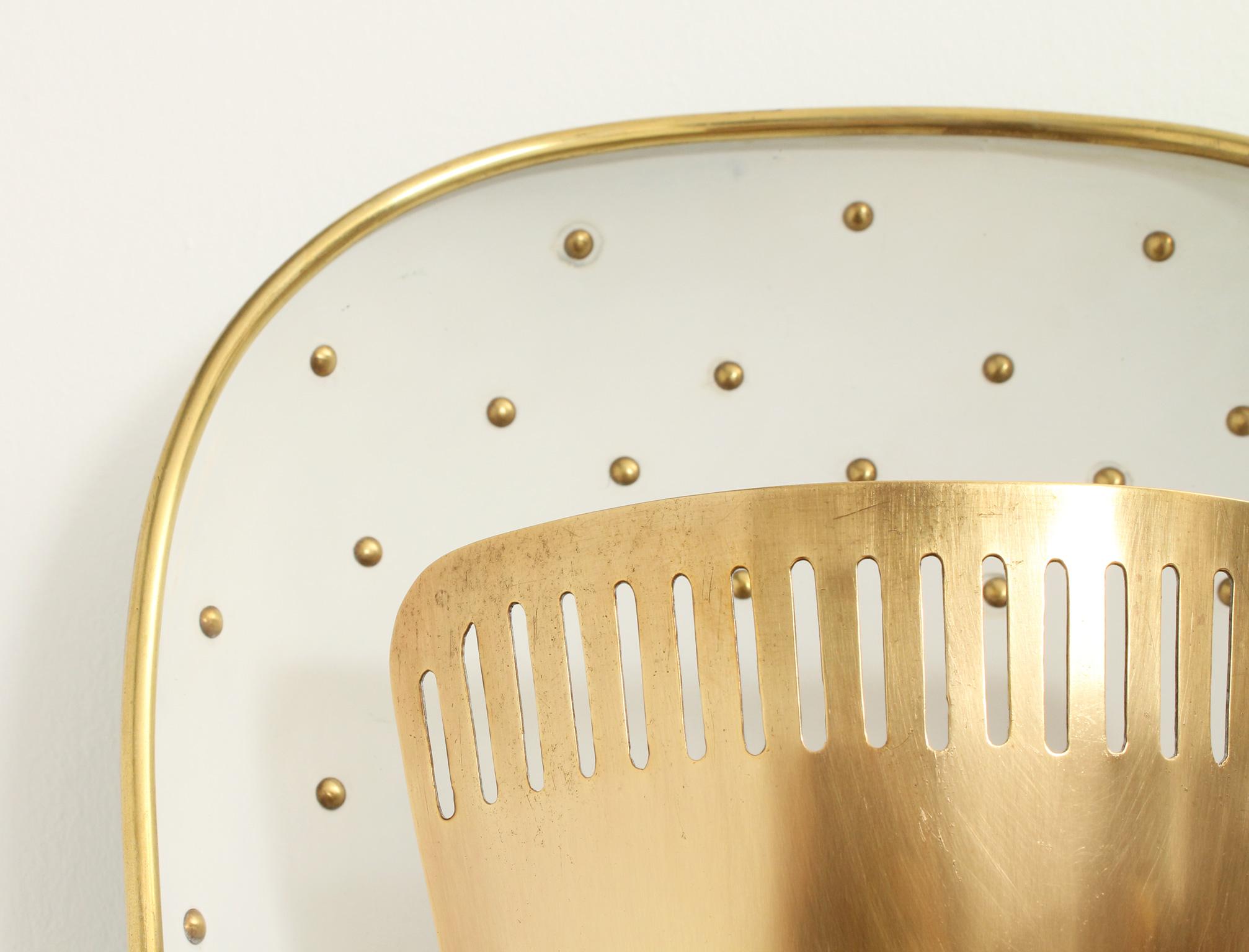 Large Mid-century Sconce Attributed to Hillebrand, Germany, 1950's en vente 4