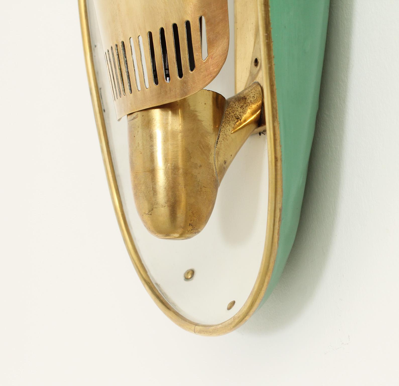 Métal Large Mid-century Sconce Attributed to Hillebrand, Germany, 1950's en vente