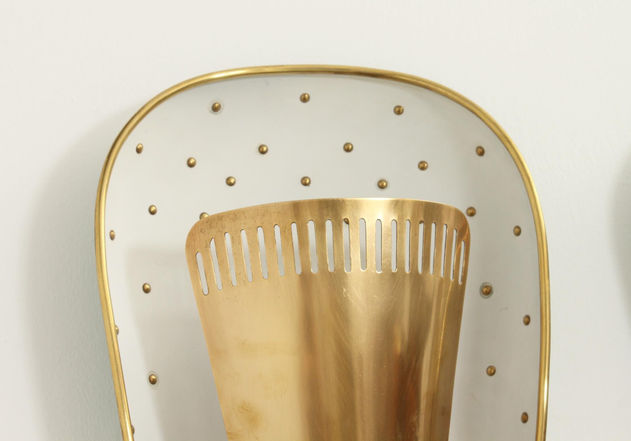 Large Mid-century Sconce Attributed to Hillebrand, Germany, 1950's en vente 1