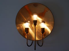 Large Mid Century Sconce or Wall Lamp 'W195' by Florian Schulz Germany 1960s
