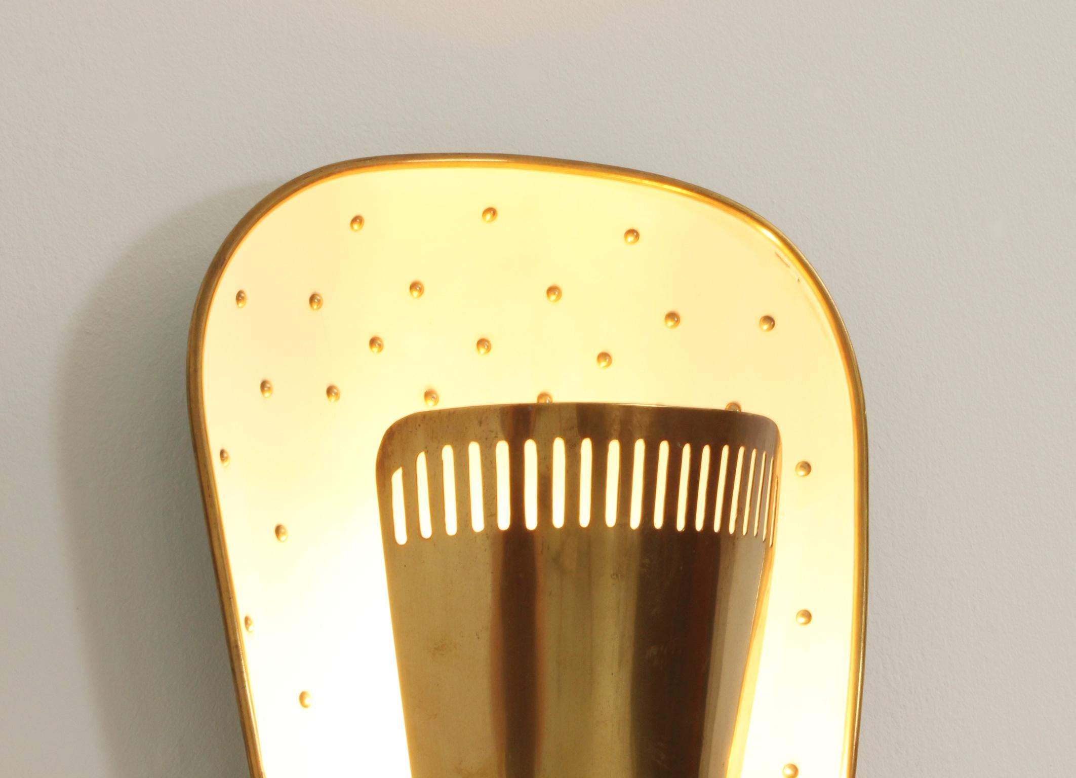 Large Midcentury Sconces Attributed to Hillebrand, Germany, 1950s For Sale 4