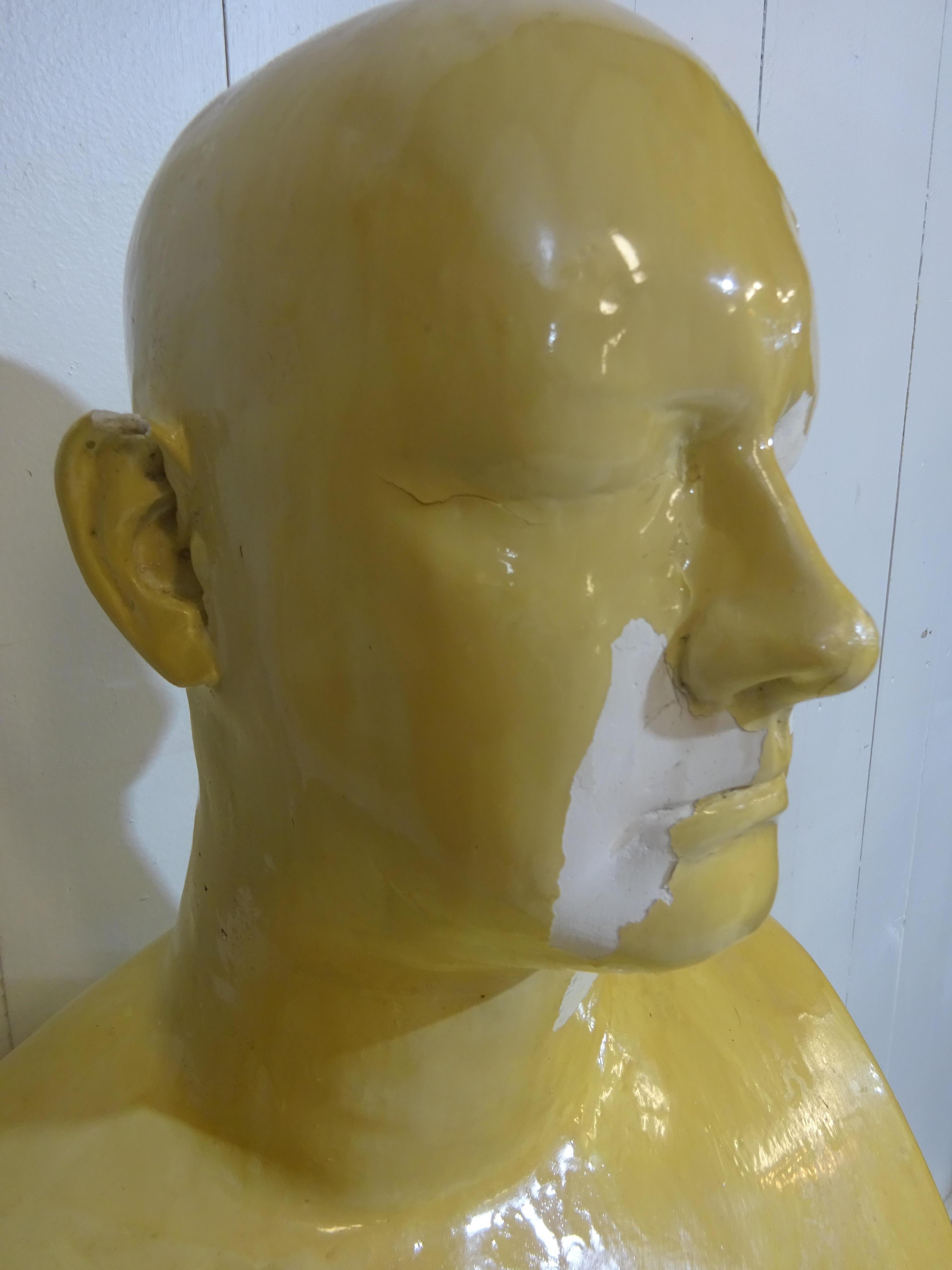 Large Midcentury Sculptured Bust For Sale 3