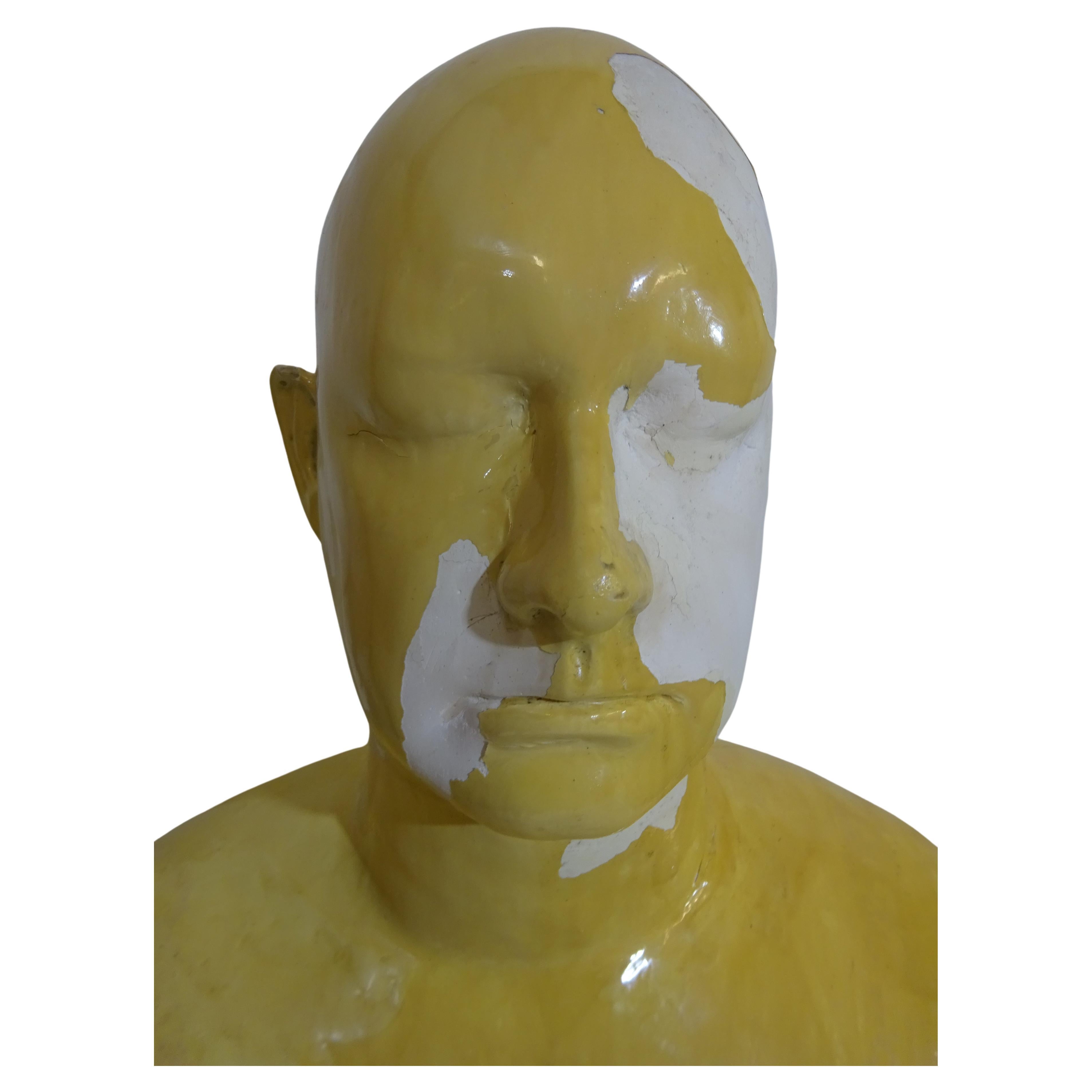 Large Midcentury Sculptured Bust For Sale