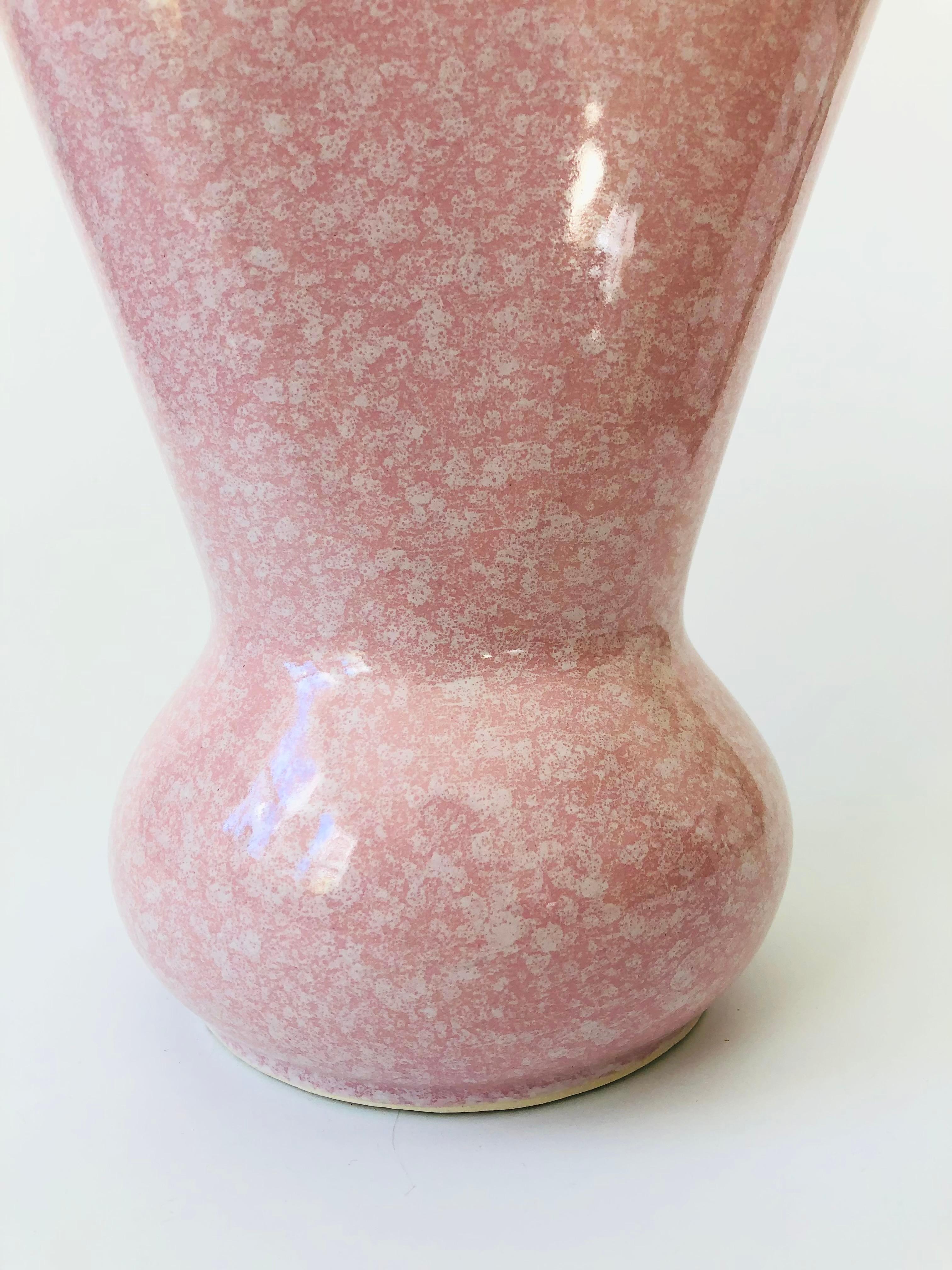 American Large Midcentury Shawnee Kenwood Pink Vase