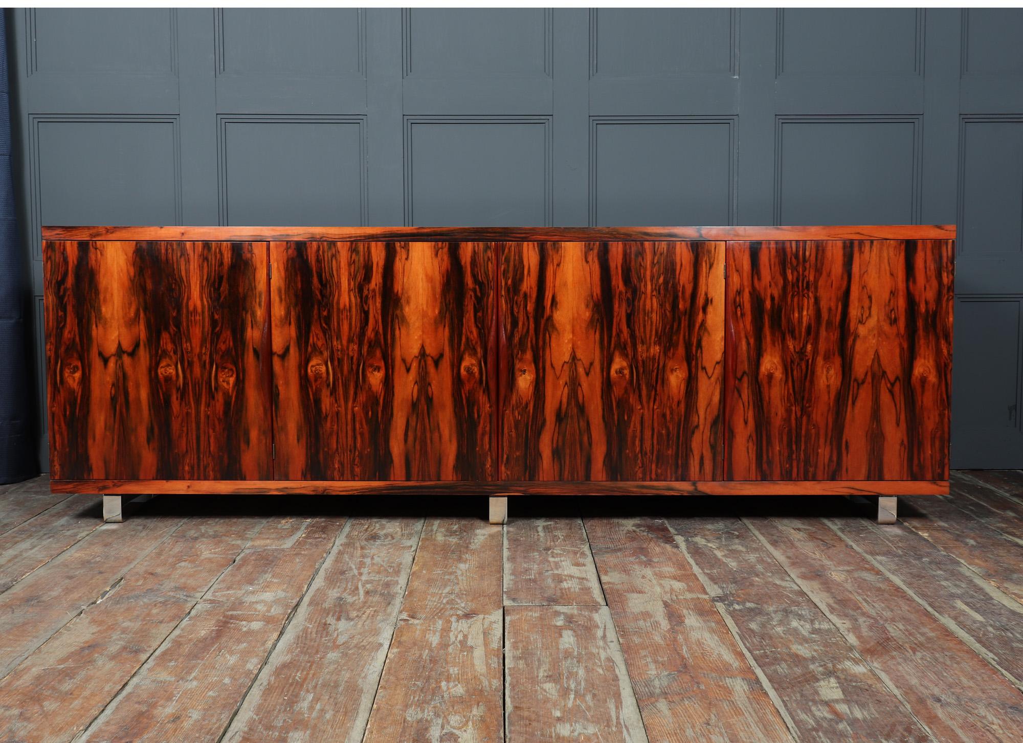 European Large Mid Century Sideboard in Rosewood