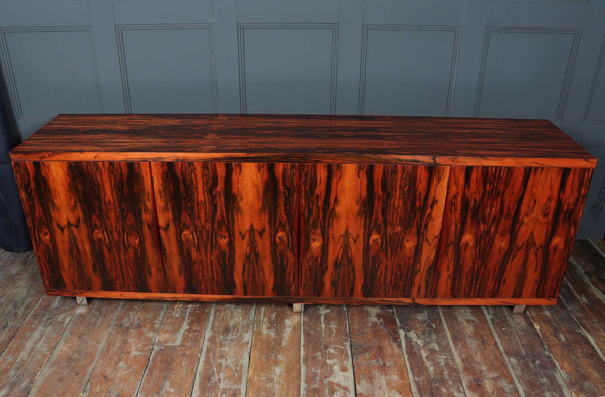 Late 20th Century Large Mid Century Sideboard in Rosewood