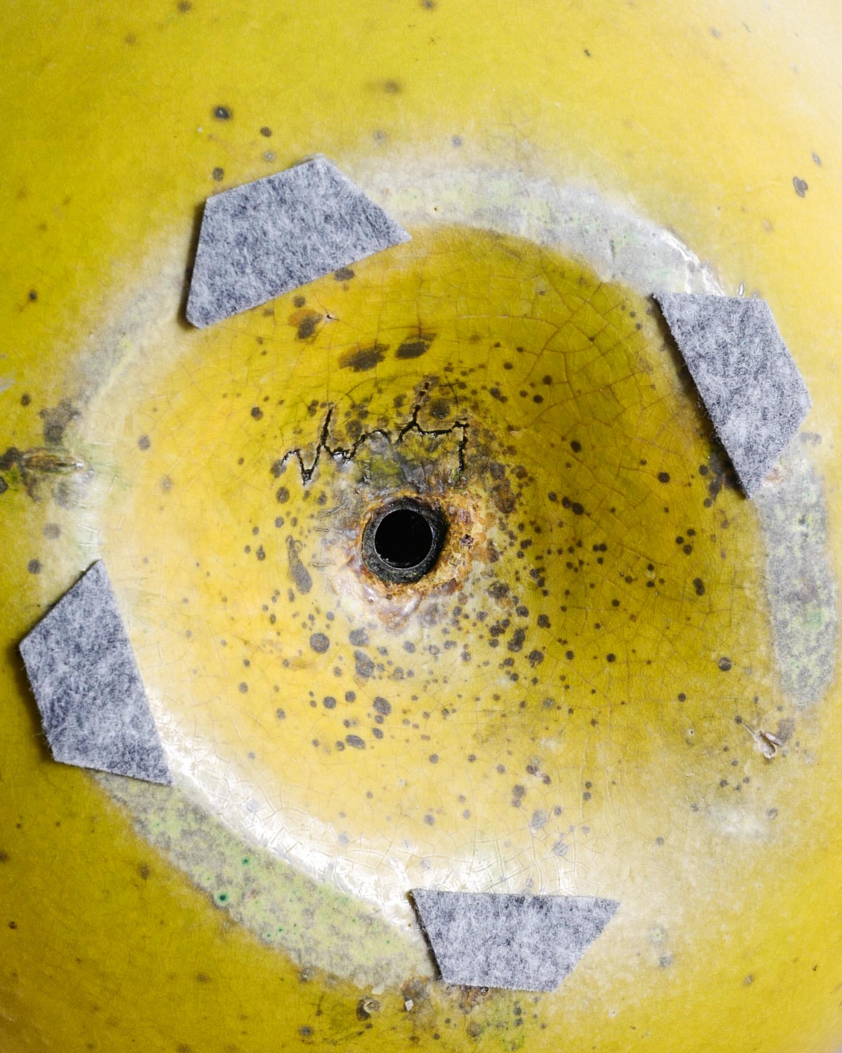 Large Mid Century Stoneware Apple Sculpture by Hans Hedberg for Biot France 1950 For Sale 2