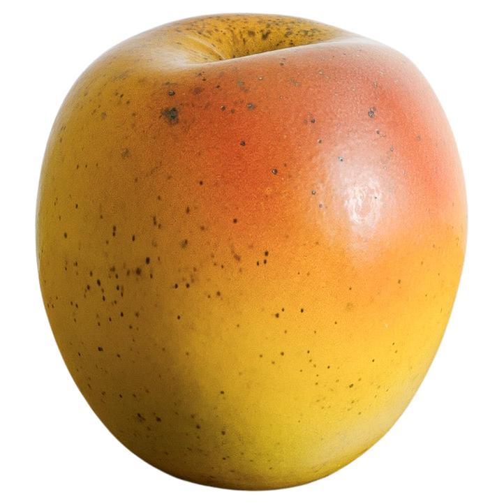 Large Mid Century Stoneware Apple Sculpture by Hans Hedberg for Biot France 1950 For Sale