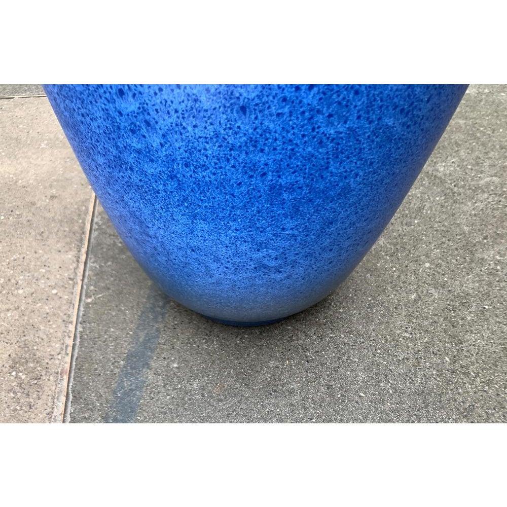 Grande vaso da terra di metà secolo in Studio Pottery blu di Bückeburg Keramik, anni '60 In condizioni ottime in vendita a Hamburg, DE
