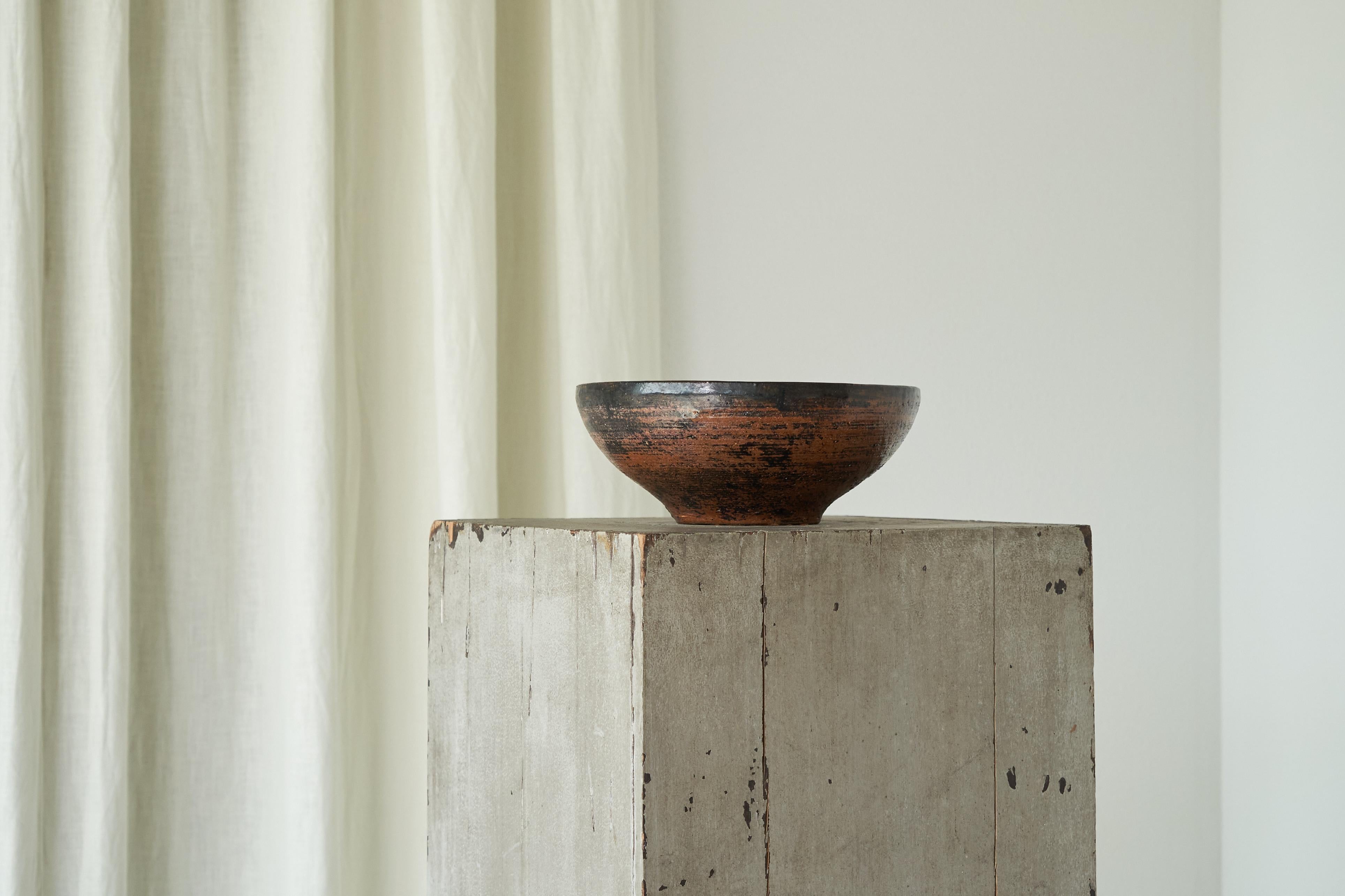 20th Century Large Mid Century Studio Pottery Bowl 1960s For Sale