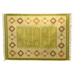 Grand Kilim suédois du milieu du siècle
