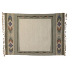 Grande kilim svedese della metà del secolo scorso