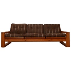 Large Mid-Century Swedish Pine Sofa by Yngve Ekstrom