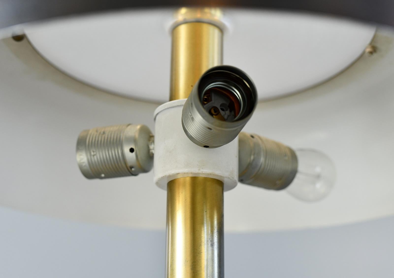 Mid-20th Century Large Mid Century Table Lamp By Hillebrand Circa 1960s For Sale