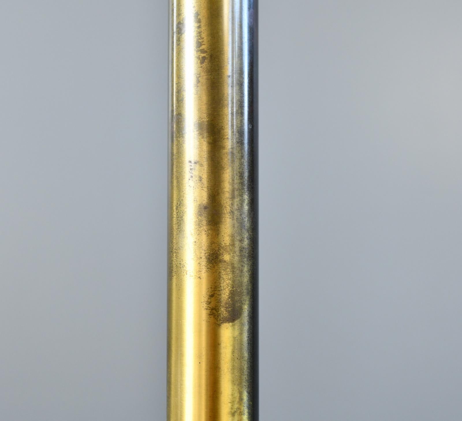 Brass Large Mid Century Table Lamp By Hillebrand Circa 1960s For Sale