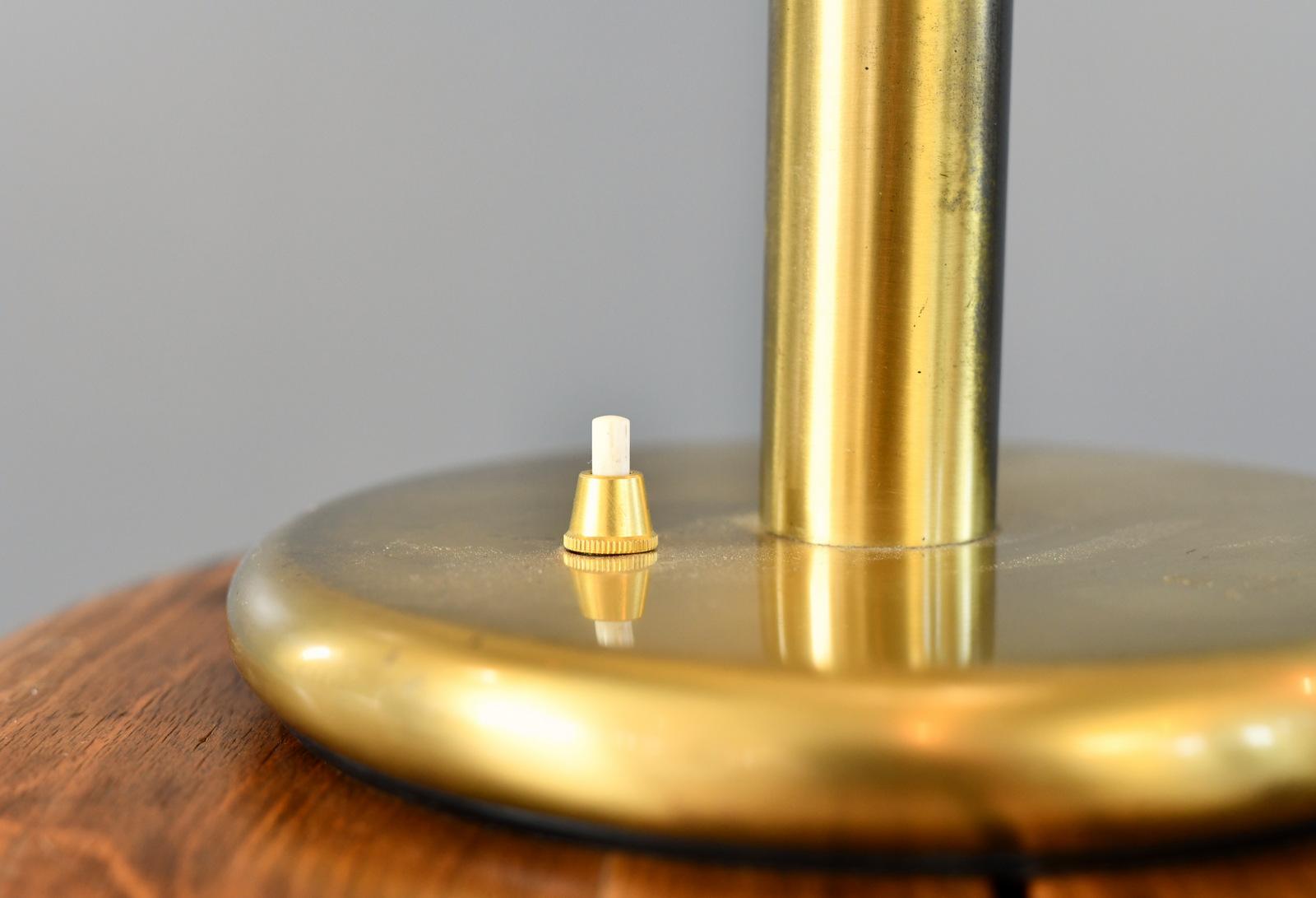 Large Mid Century Table Lamp By Hillebrand Circa 1960s For Sale 1
