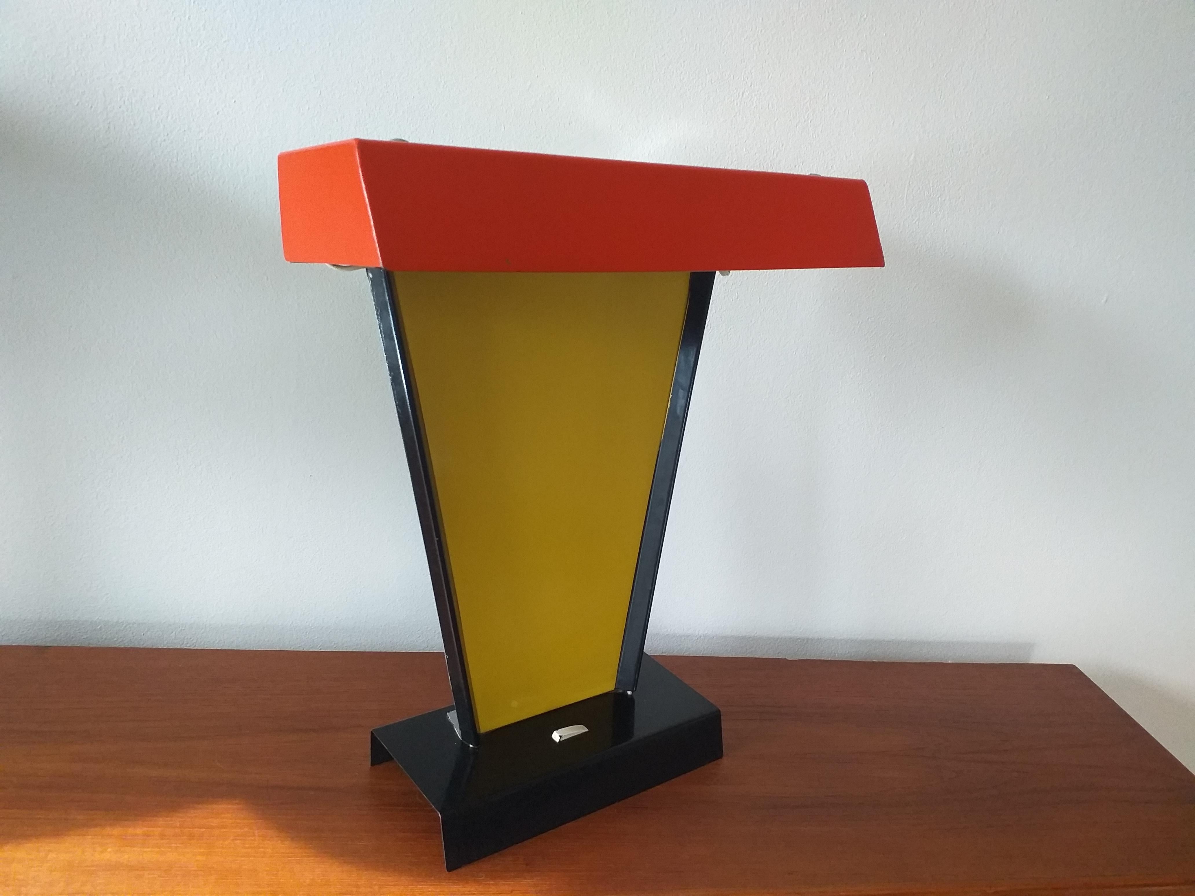 Large Midcentury Table Lamp, Napako, 1960s 4