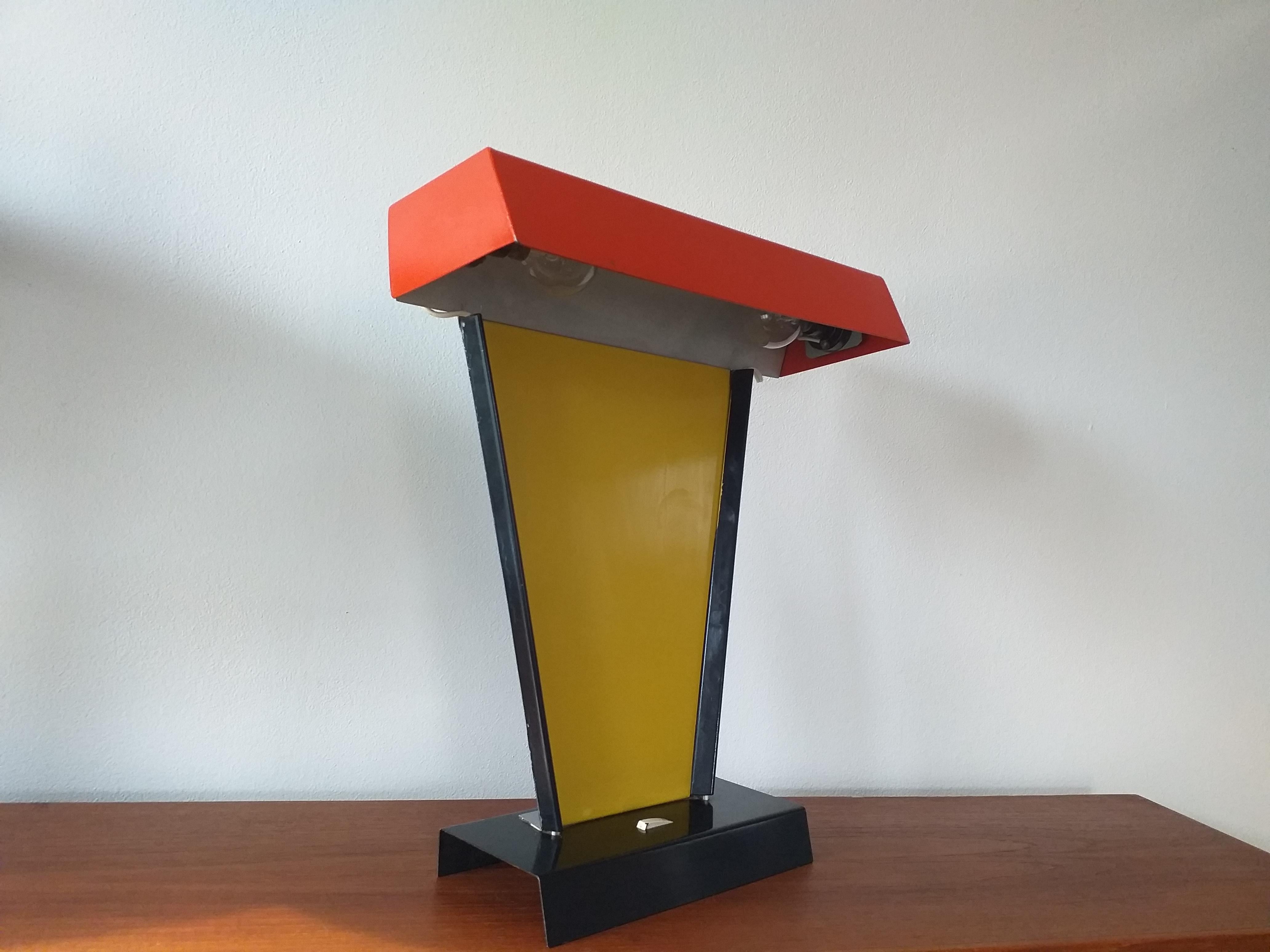 Large Midcentury Table Lamp, Napako, 1960s 5