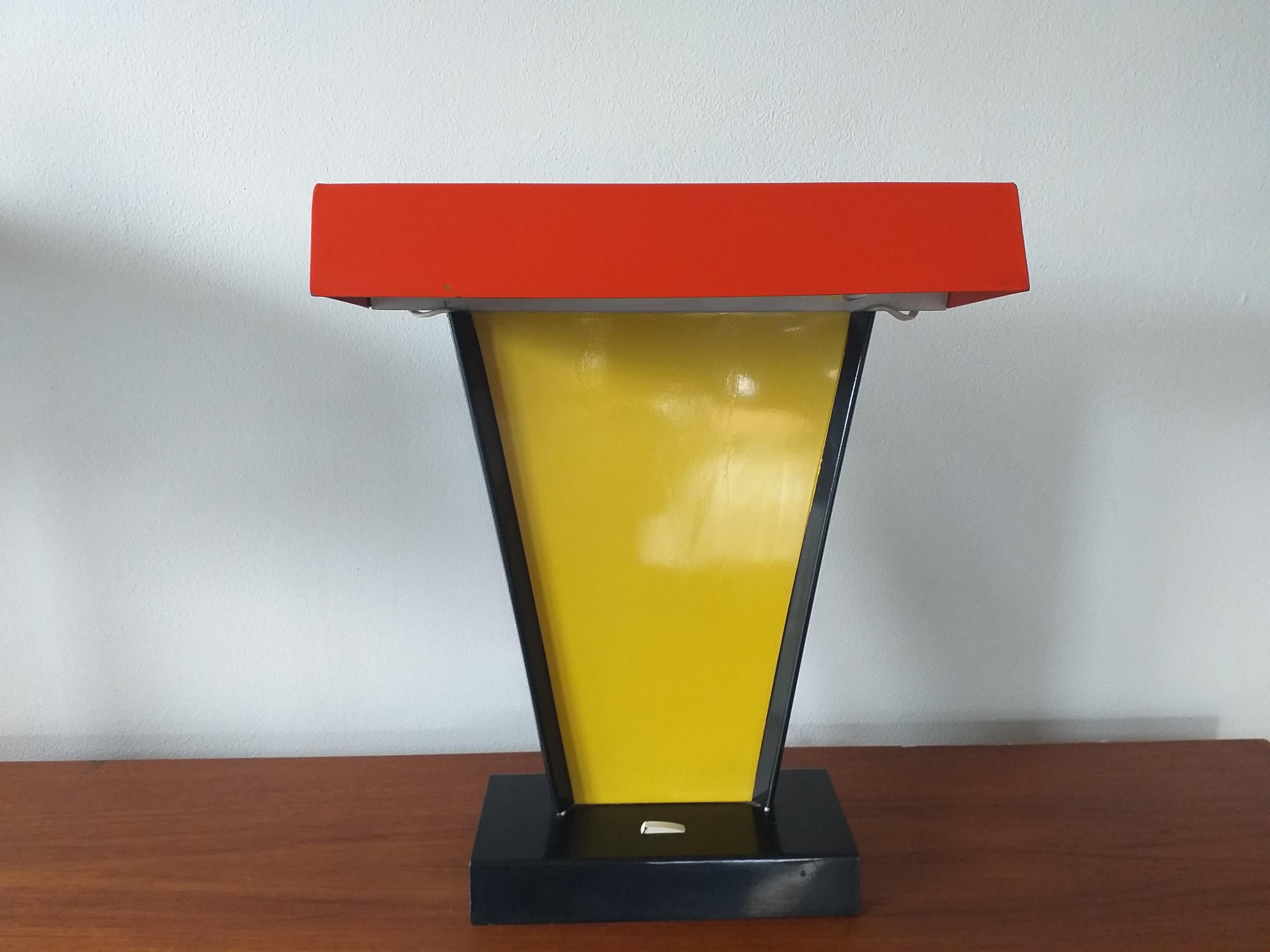 Metal Large Midcentury Table Lamp, Napako, 1960s