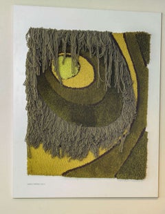 Large Midcentury Tapestry Made and Signed by German Artist Ewald Kröner