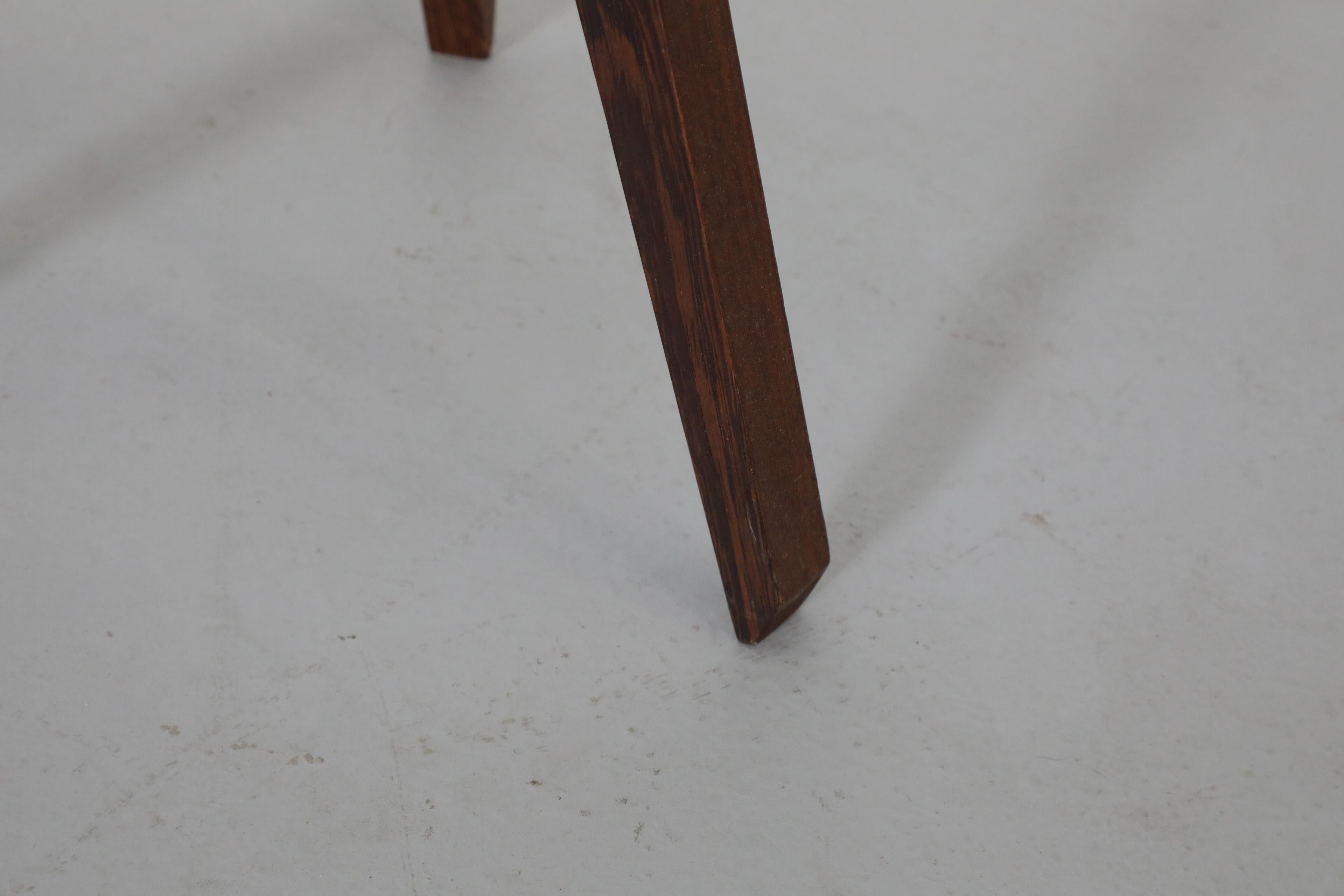 Large Mid-Century Teak Standing Spiked Candle Holder For Sale 5