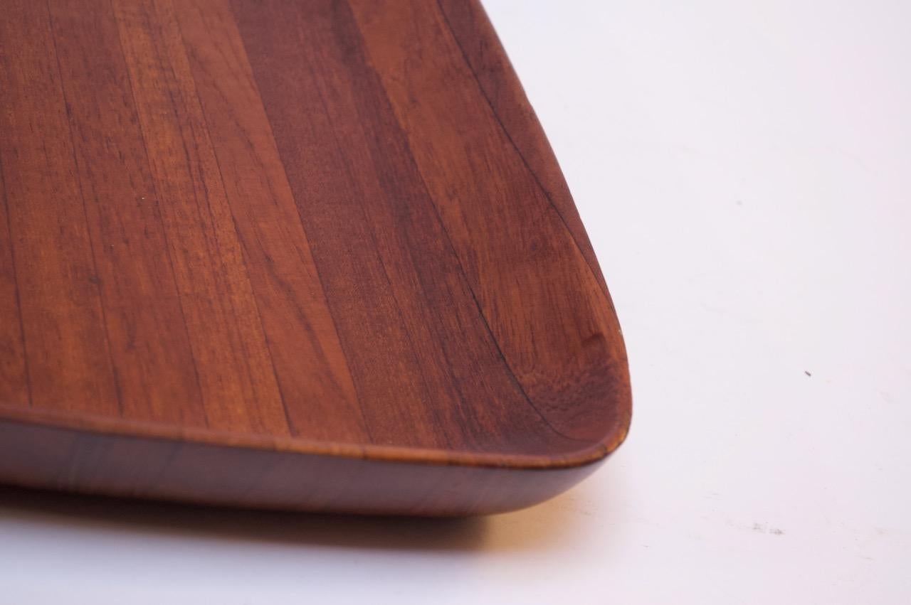 Large Midcentury Teakwood Tray Designed by Ernest Sohn 4