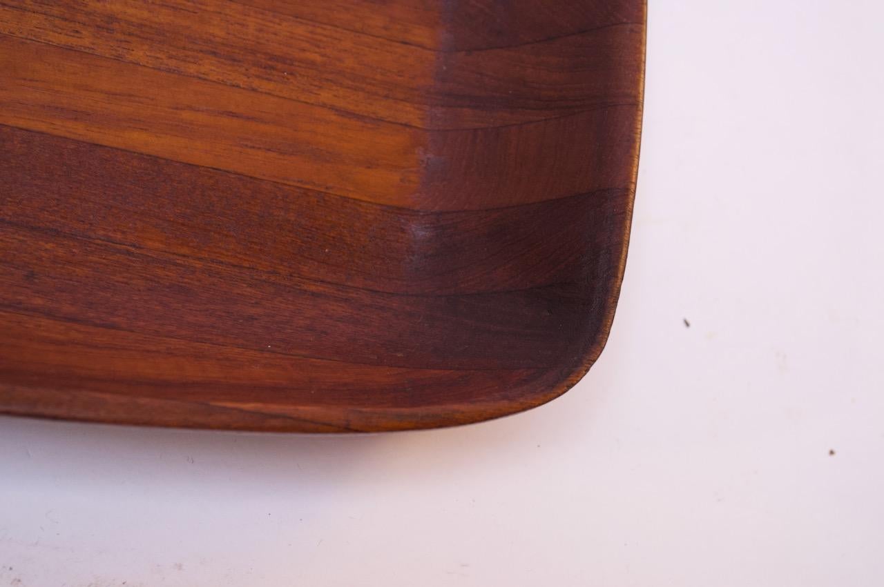 Large Midcentury Teakwood Tray Designed by Ernest Sohn 5