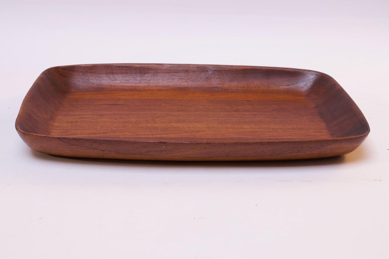 Mid-Century Modern Large Midcentury Teakwood Tray Designed by Ernest Sohn