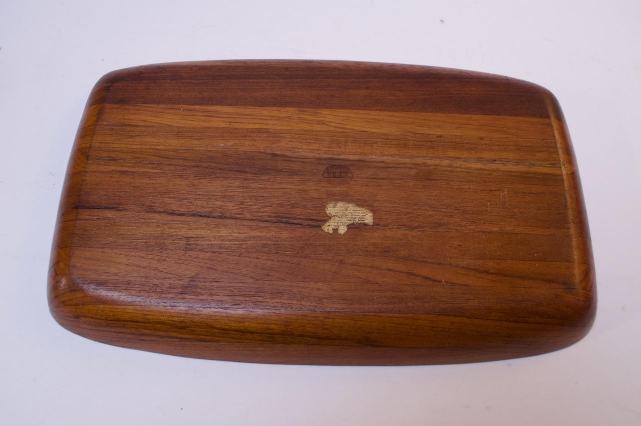 Large Midcentury Teakwood Tray Designed by Ernest Sohn In Good Condition In Brooklyn, NY