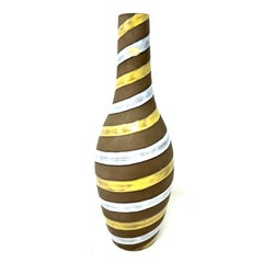 Vaso grande di metà secolo Upsala Ekeby "Sprial" di Ingrid Atterberg