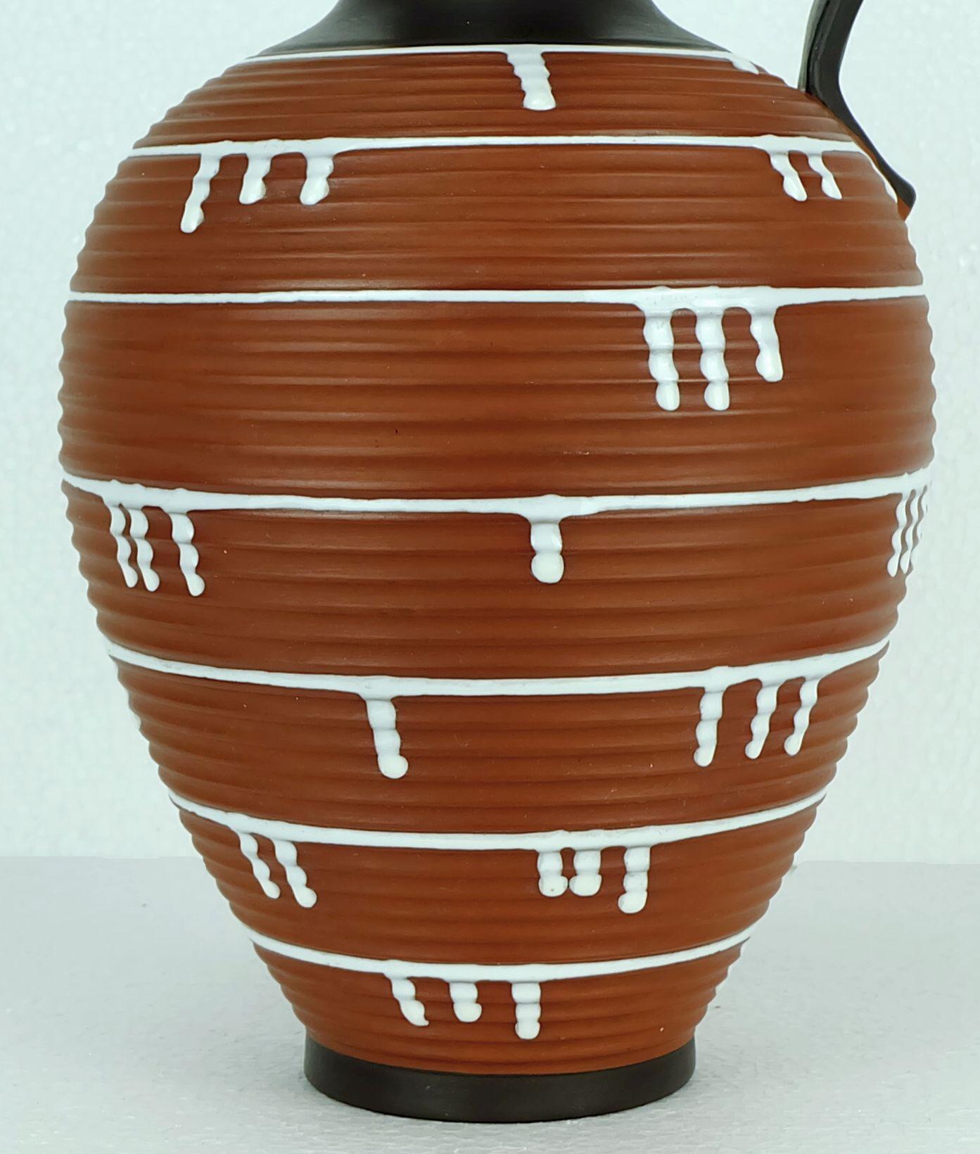 VASO grande di metà secolo Vaso a brocca di ilkra decor palermo 1950s modello 52/35 In condizioni buone in vendita a Mannheim, DE