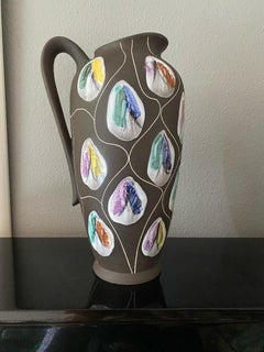 Large Mid-Century Vase/Pitcher by Bodo Mans for Bay Keramik