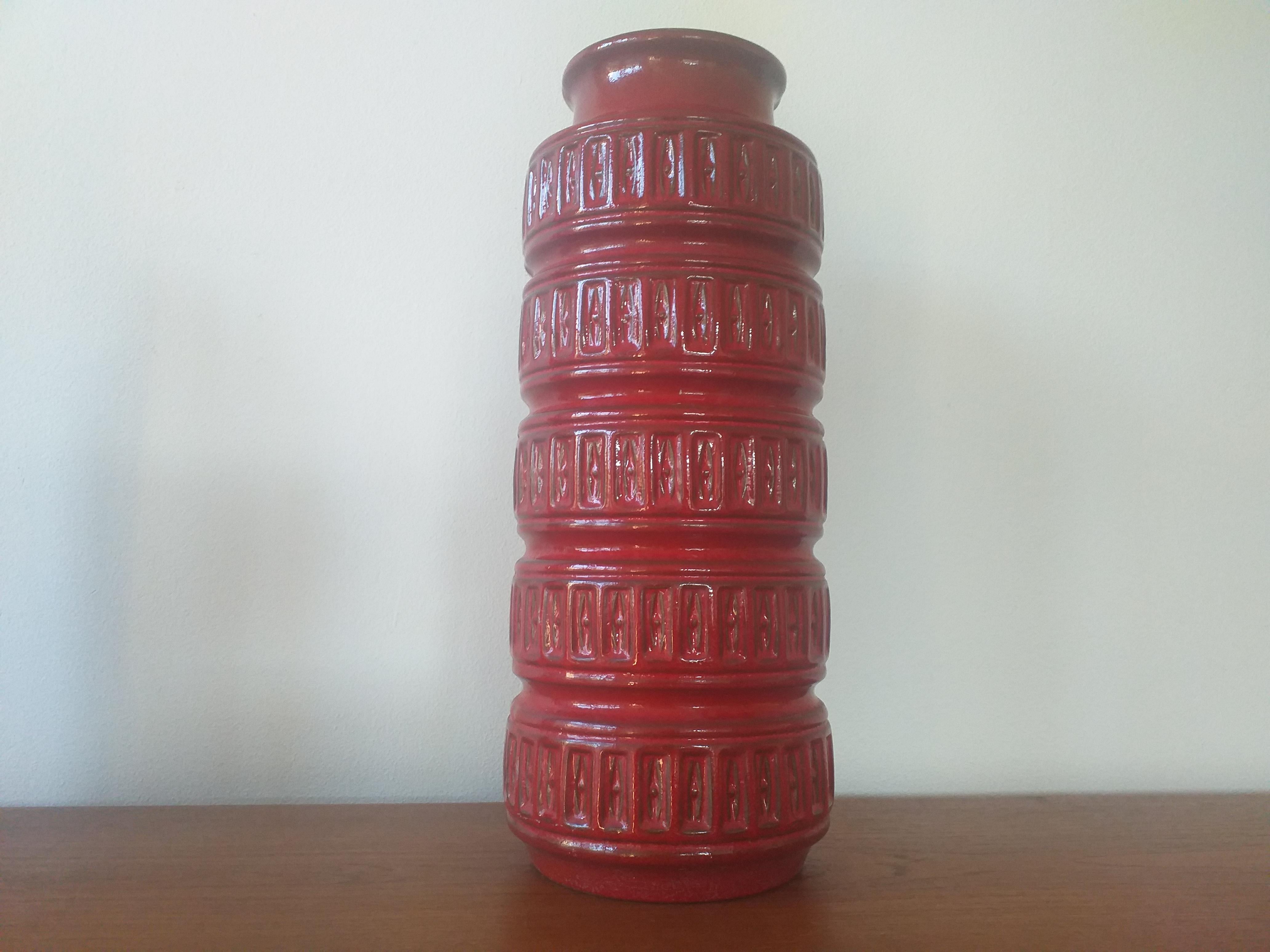 Large Midcentury Vase Scheurich, West Germany, 1970s In Excellent Condition In Praha, CZ