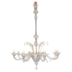 Grande lampadario di Murano della metà del secolo scorso, vetro italiano