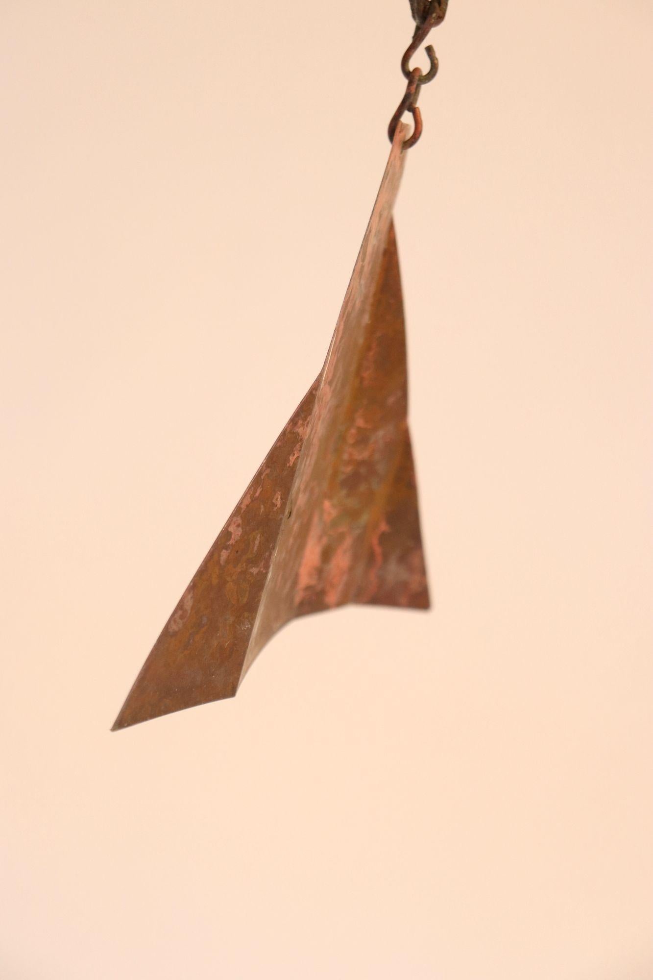 Grande cloche / carillon de vent en bronze vert-de-gris Paolo Soleri pour Arconsanti en vente 9