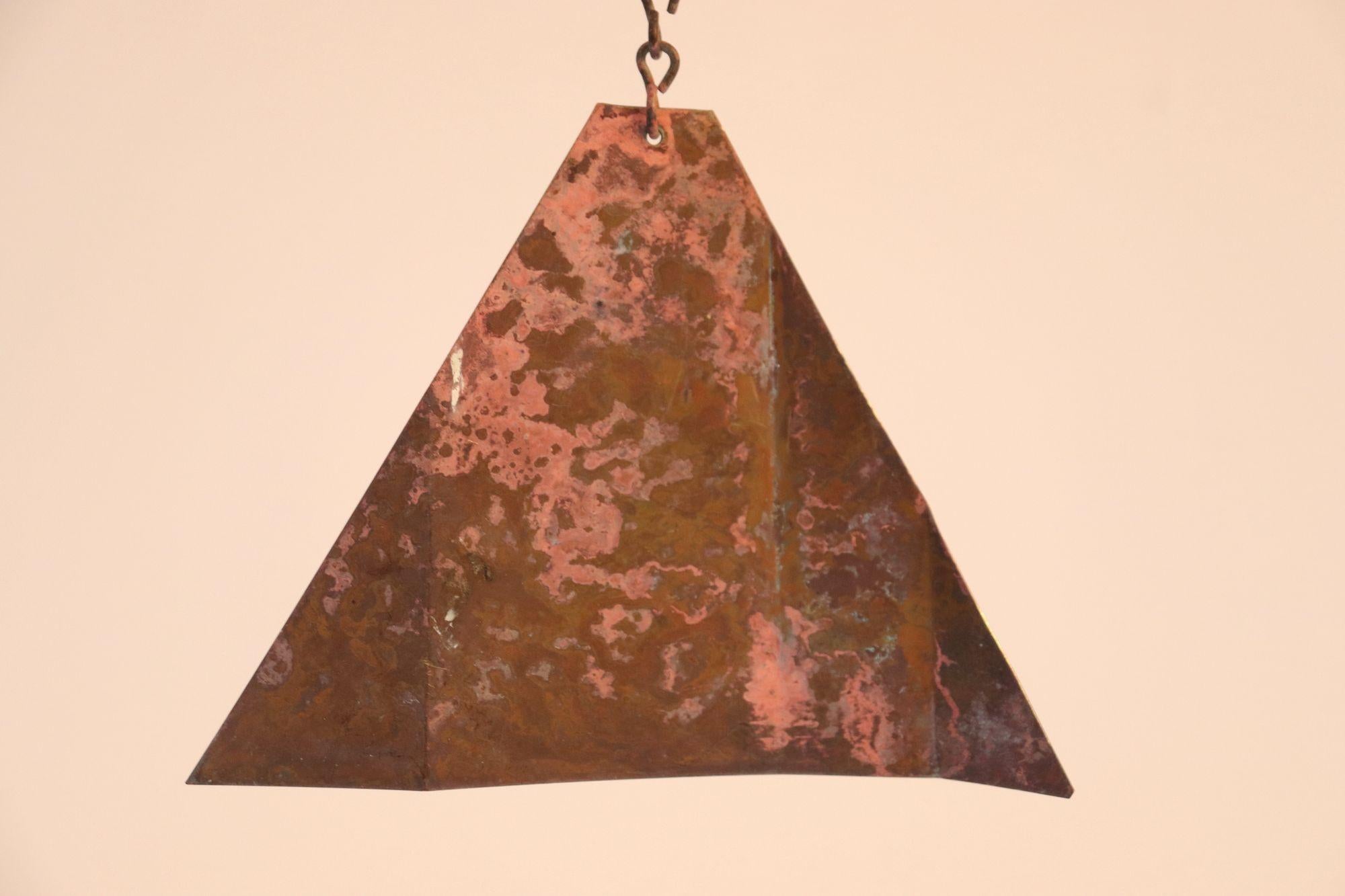 Grande cloche / carillon de vent en bronze vert-de-gris Paolo Soleri pour Arconsanti en vente 3
