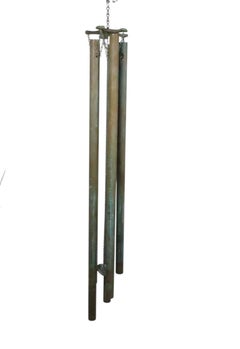 Large Mid Century Verdigris Wind Chime by Walter Lamp