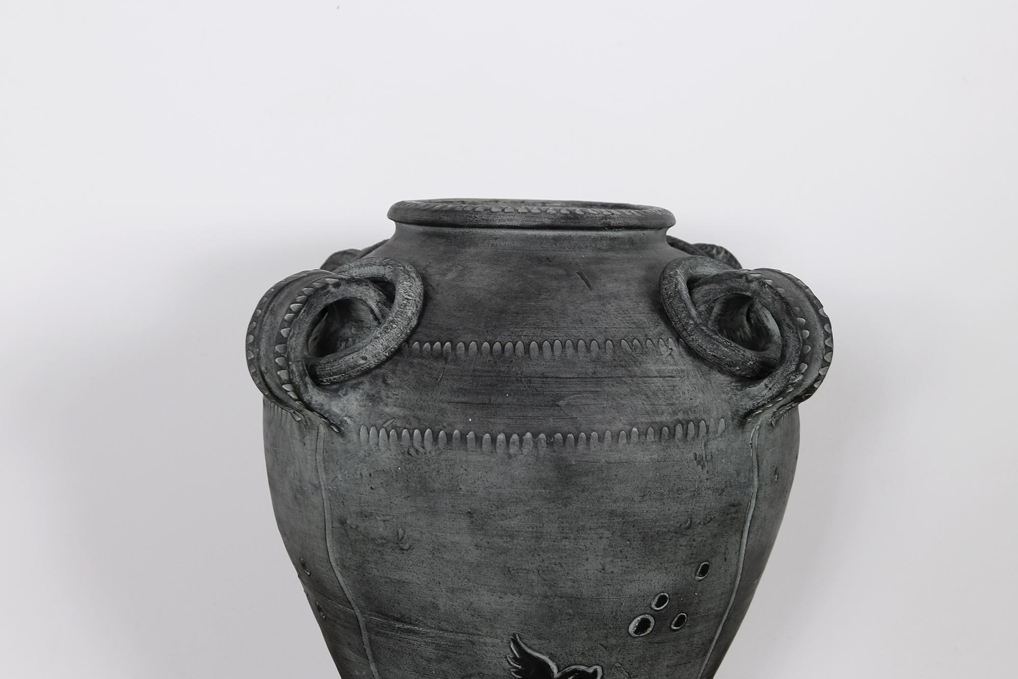 Large Midcentury Vintage Ceramic, 1950s Spanish Vase Partenon, Spain, Jug, Jar In Good Condition In Hamminkeln, DE