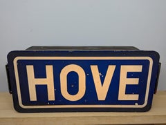 Large Midcentury Vintage 'Hove' Advertising Light Box