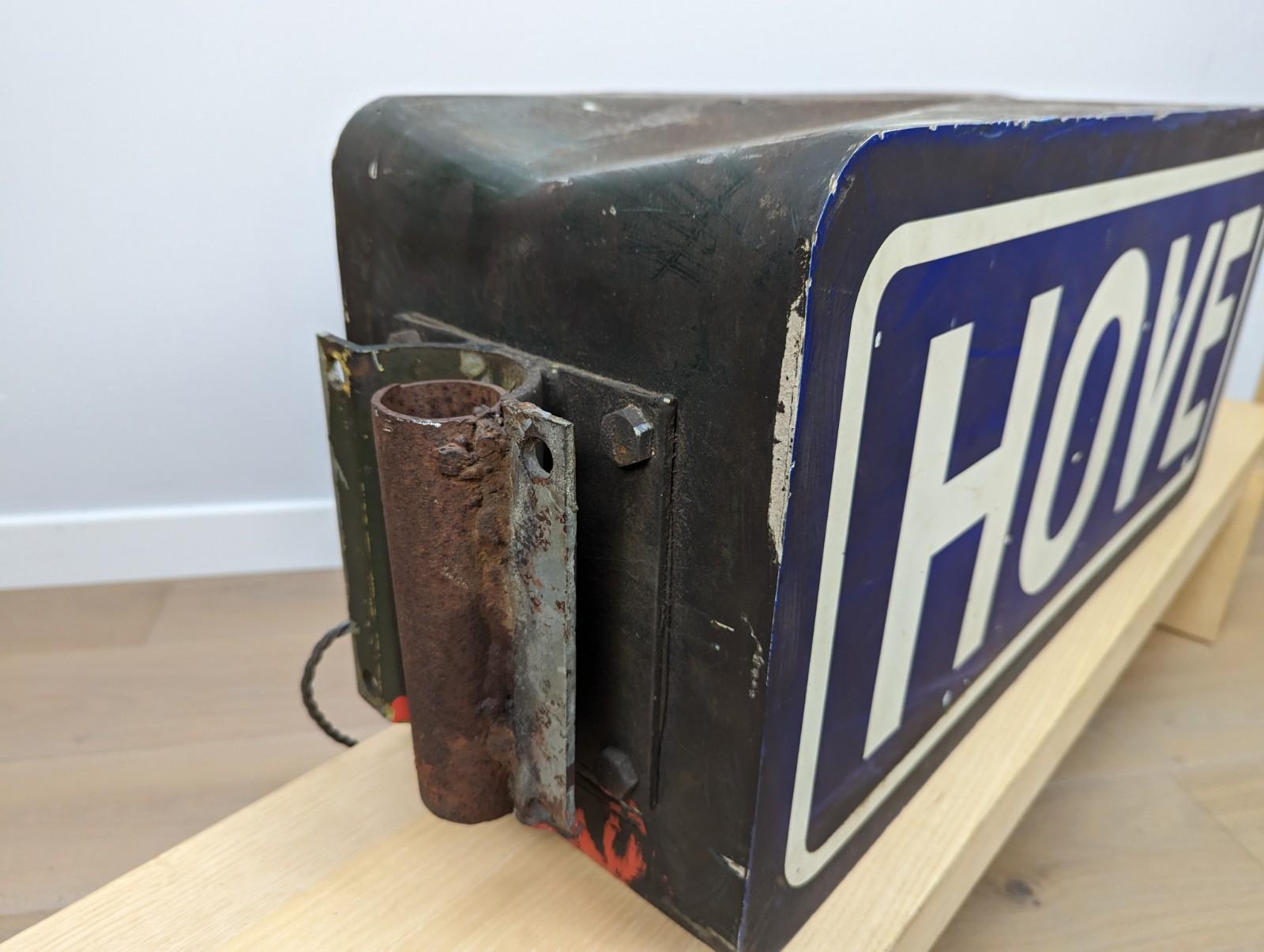 Large Midcentury Vintage 'Hove' Advertising Light Box For Sale 1