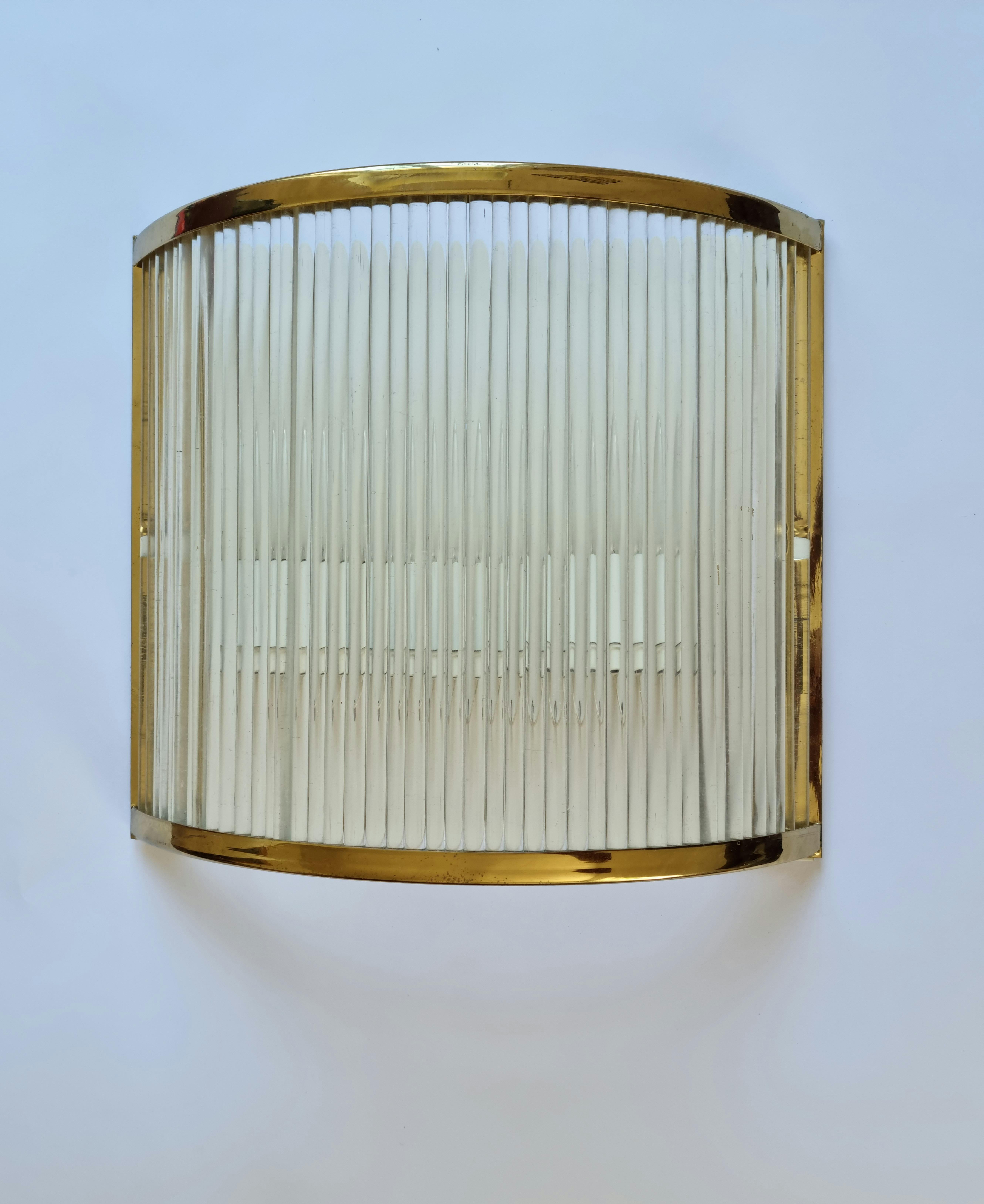 Large Mid Century Wall Lamp Doria, 1970s In Good Condition For Sale In Praha, CZ