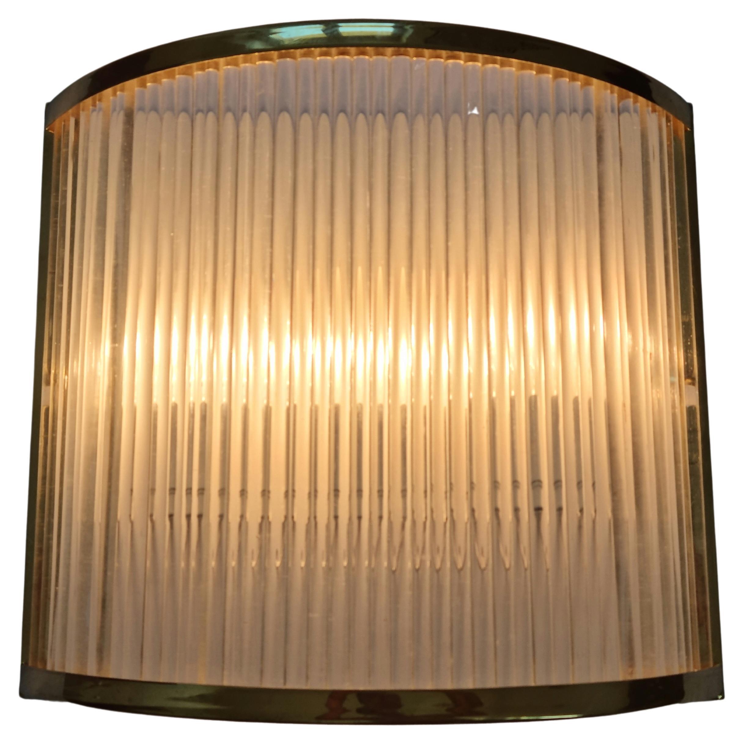 Large Mid Century Wall Lamp Doria, 1970s For Sale