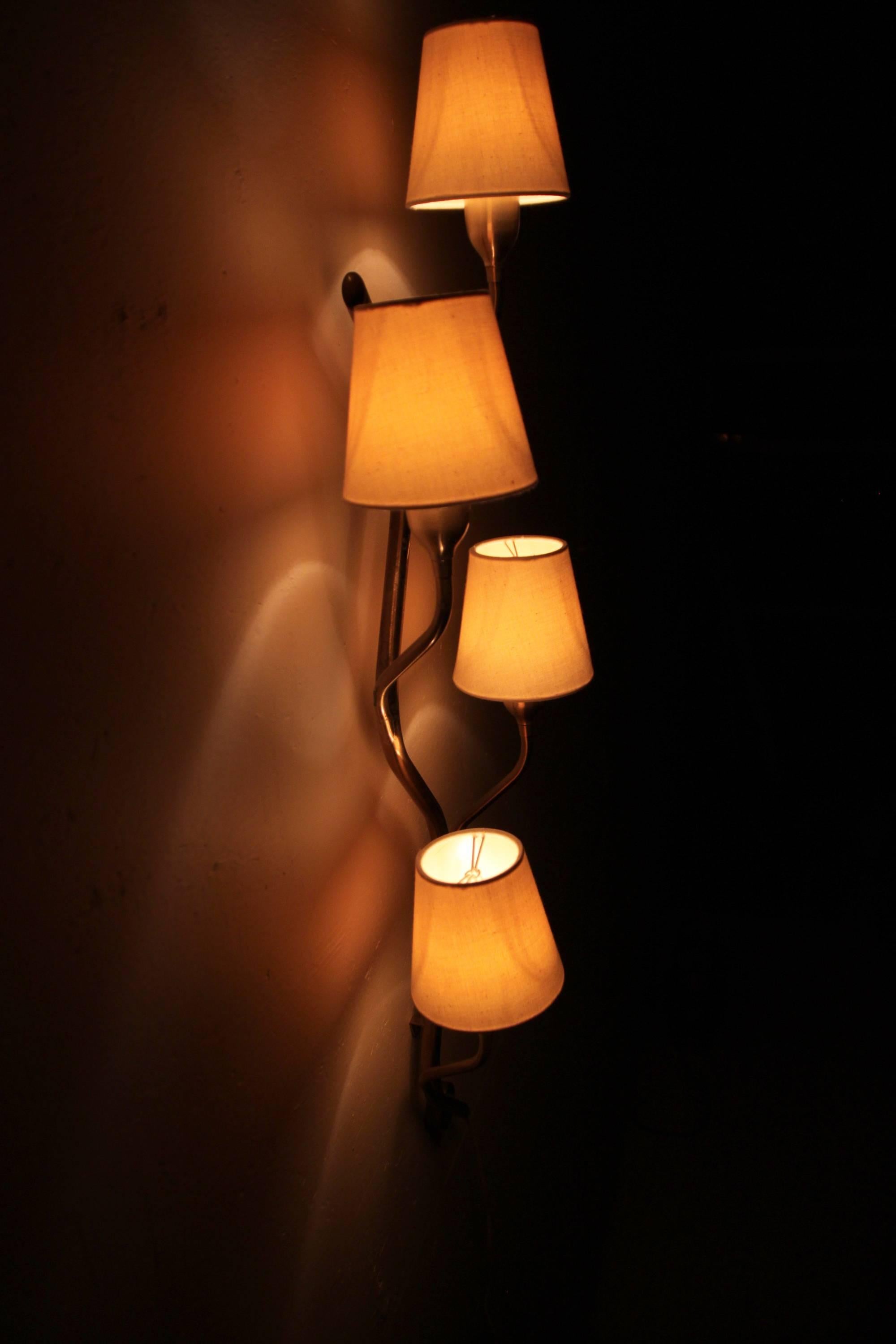 Large Midcentury Wall Light by Astra, Norway, 1960s 3