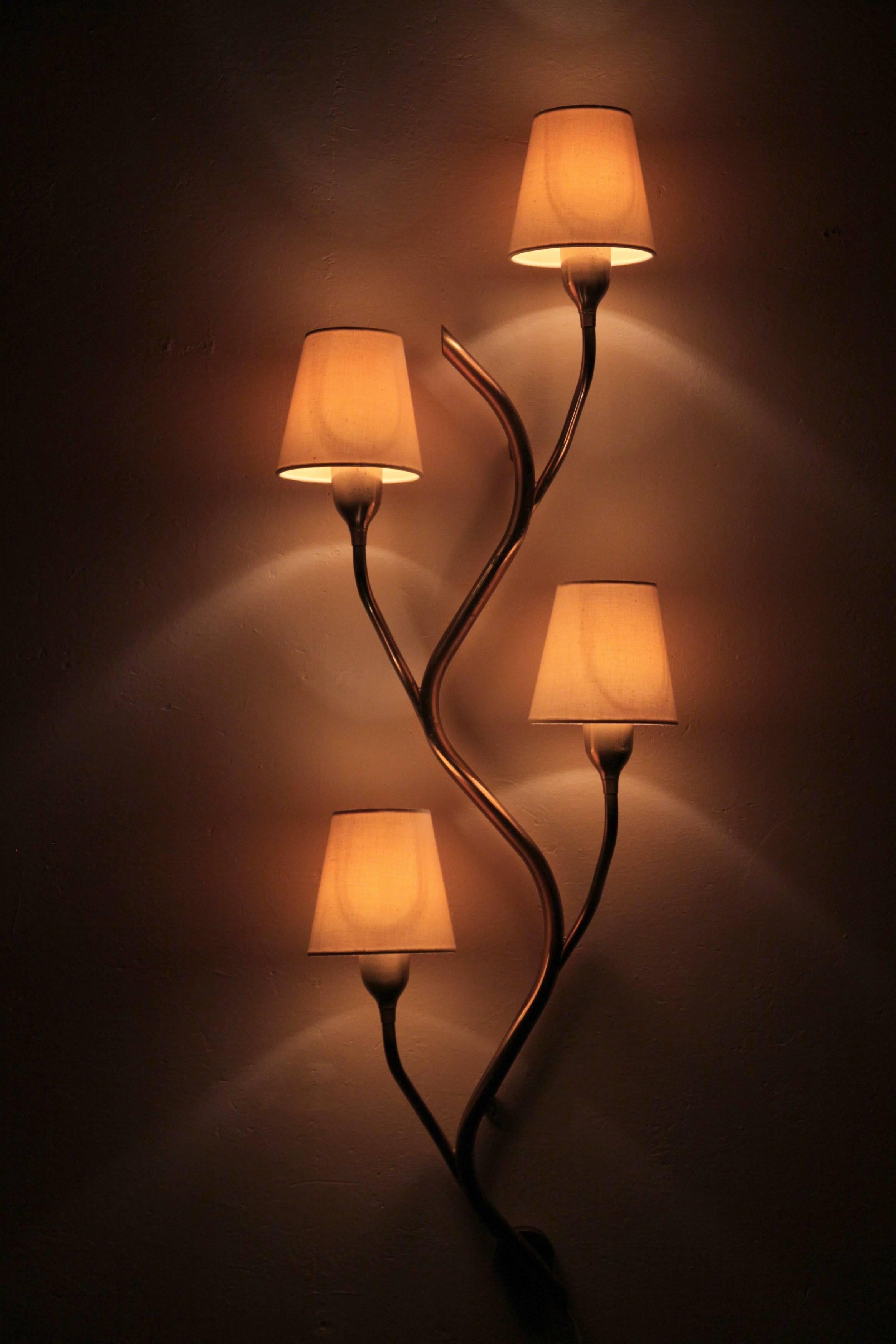 Large Midcentury Wall Light by Astra, Norway, 1960s 1