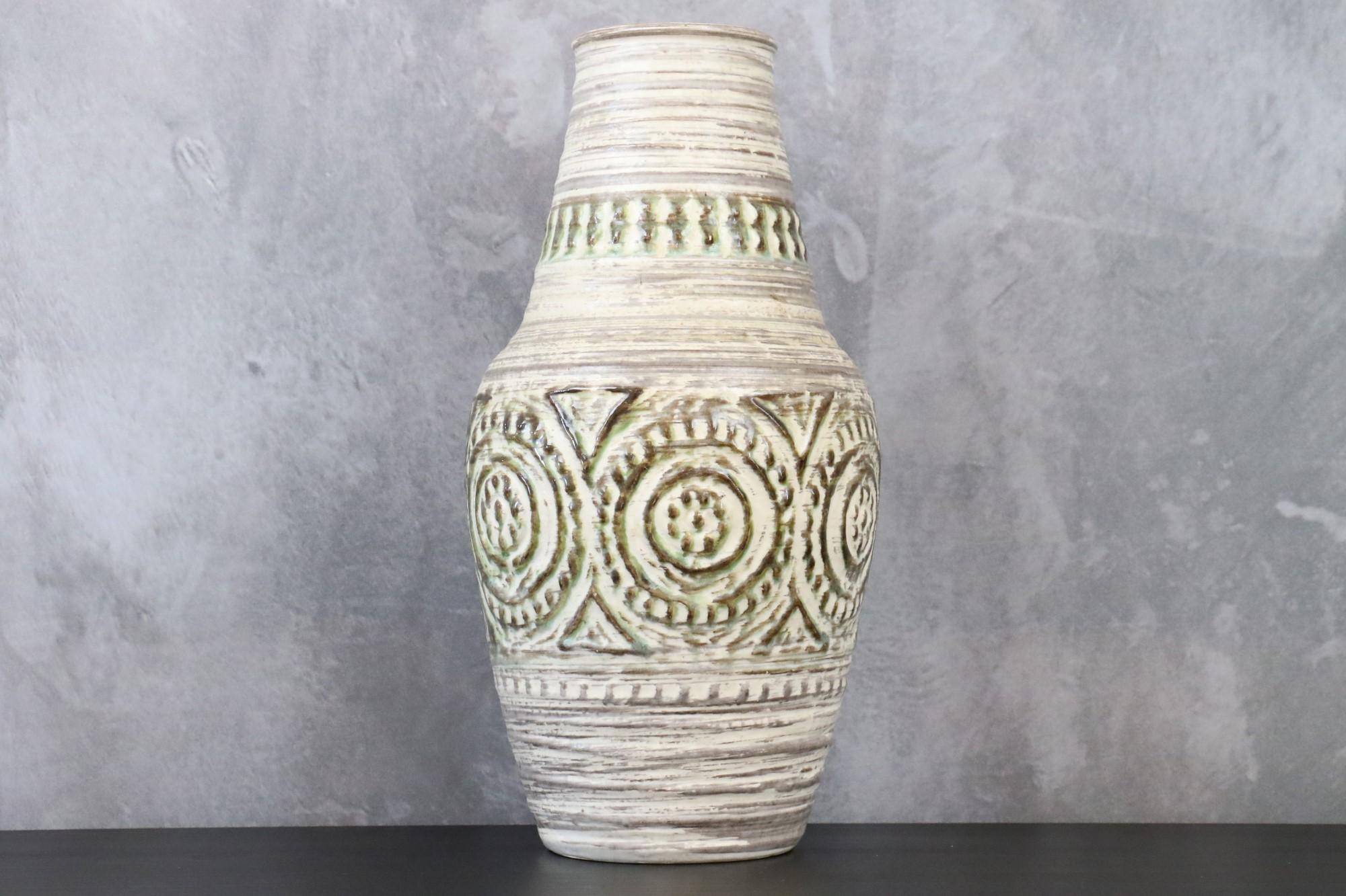 Large Mid-Century West Germany Vase 116 Grey Ceramic Vase, 1950s 2