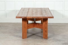 Large MidC English Pine Refectory Table / Desk
