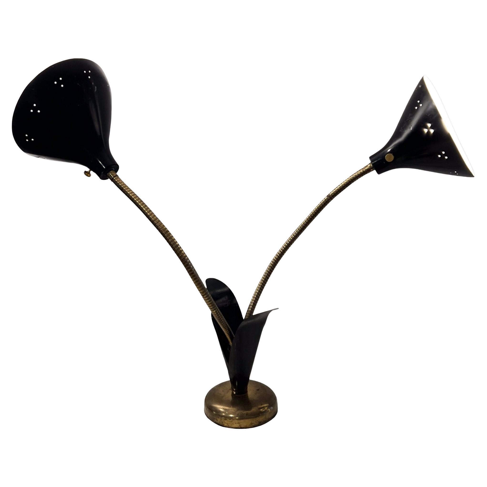 Grande lampada francese 'Lily' regolabile del Medioevo in vendita